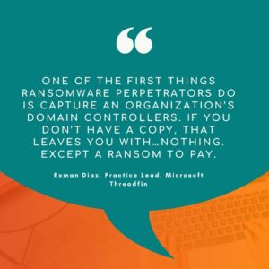 Secure Your Domain Controllers For Ransomware Defense